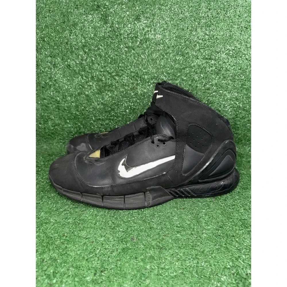 2005 Vintage Nike Air Zoom Huarache 2K5 Black Kobe Bryant Era Shoes Mens Size 15